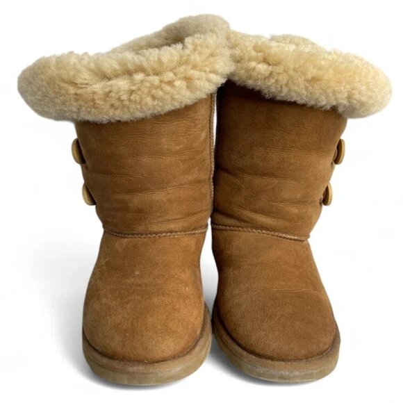 Ugg 1873 Sheepskin Shearling Bailey Triple Button Boots Women's 5 - Picture 7 of 16